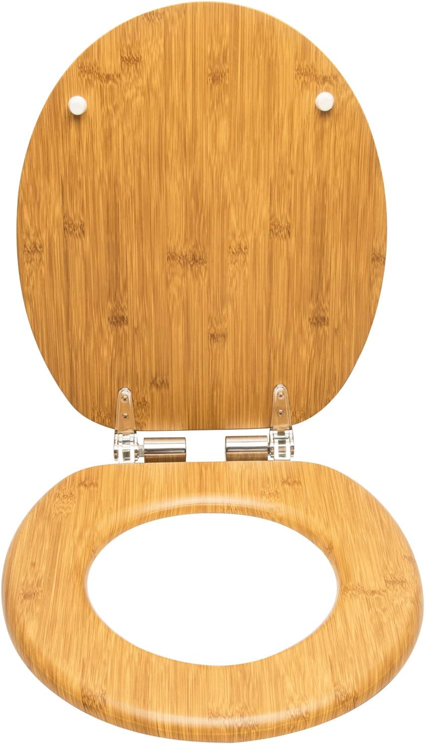 eSituro WC Sitz mit Absenkautomatik,Antibakterieller Stabile Toilettendeckel für Badinstallationen,M