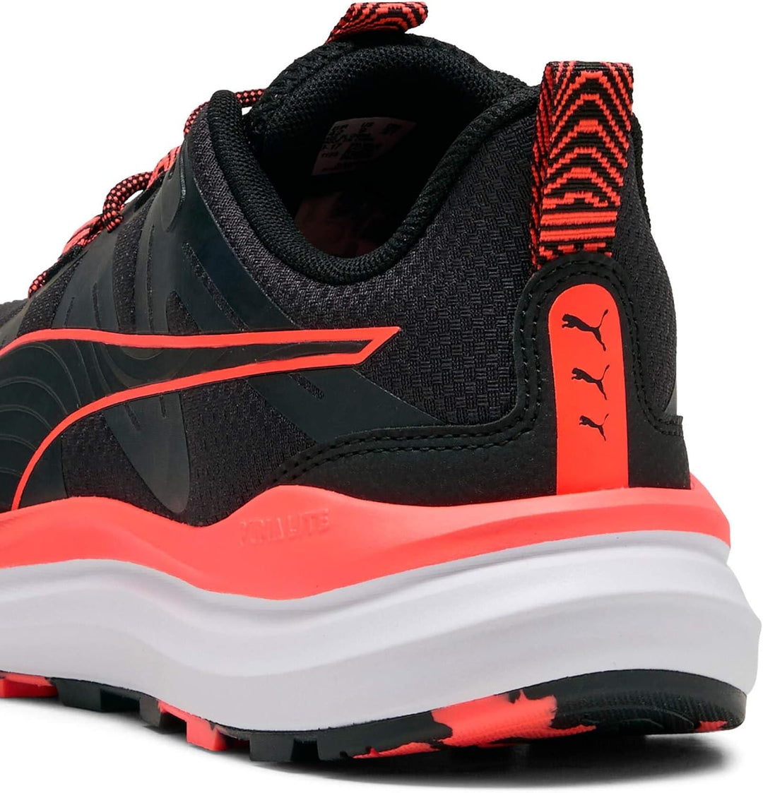 Puma Unisex Reflect Lite TrailRoad Running Shoe 44.5 EU Puma Black Glowing Red, 44.5 EU Puma Black G
