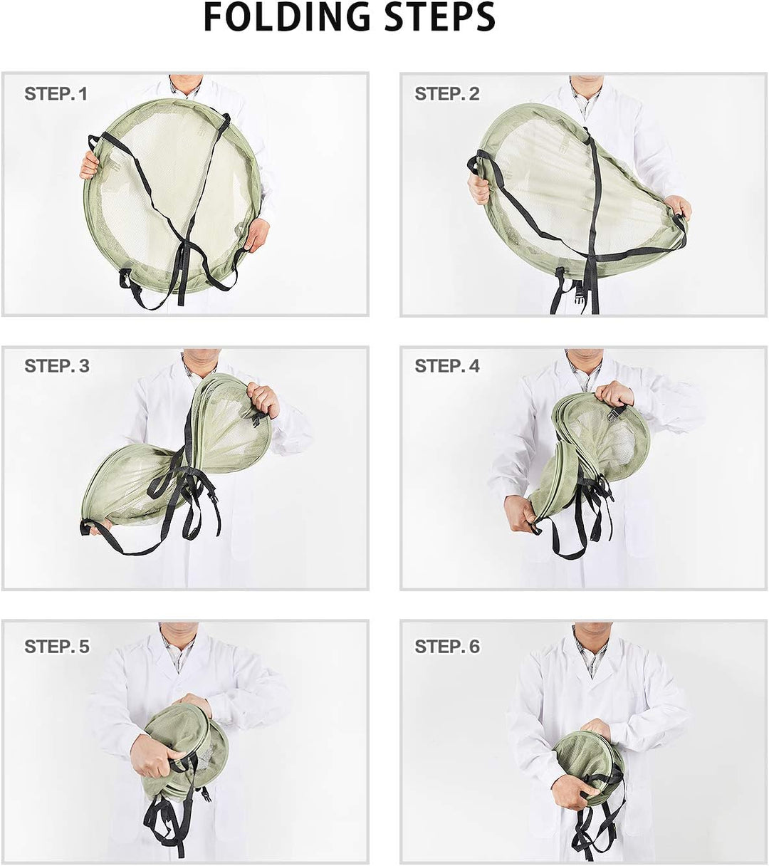 iPower Zusammenklappbares, atmungsaktives Netz-Kräuter-Abtropfgestell für Knospen und Hydrokulturpfl