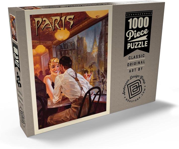 Frankreich: Paris wenn es regnet, Vintage Poster - Premium 1000 Teile Puzzle - MyPuzzle Sonderkollek