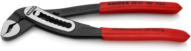 KNIPEX 8801180 Handwerkzeug, Gemischt, schwarz/red, 7 1/4-Inch, 7 1/4-Inch