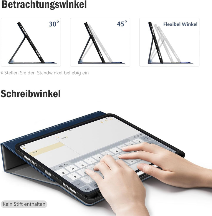 Antbox Hülle für iPad Pro 11 2022 (4. Generation)/2021(3. Gen)/2020(2. Gen)/2018 mit stifthalter App