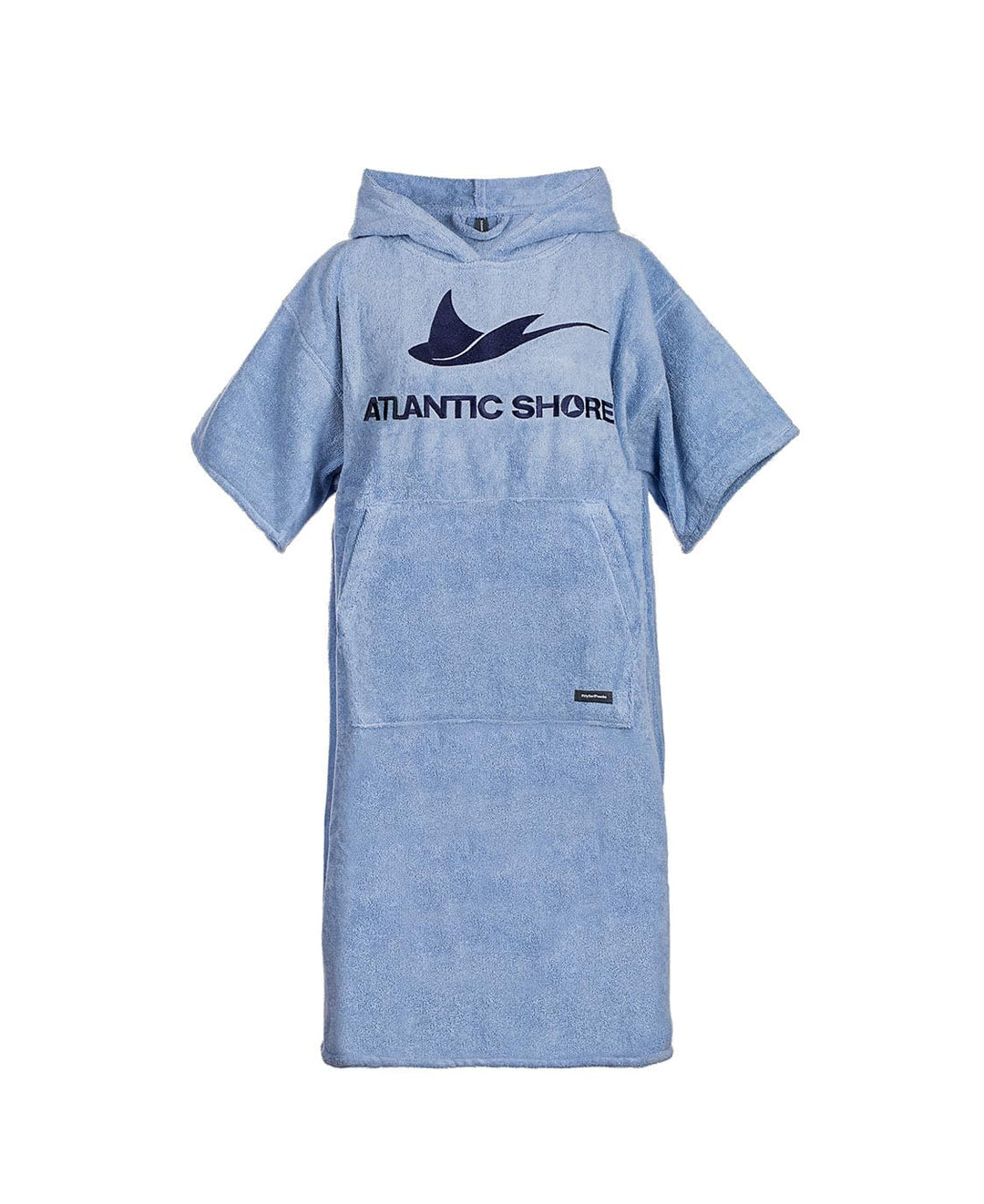 ATLANTIC SHORE | Surf Poncho | Badeponcho mit Kapuze aus 100% Baumwolle | Unisex | Basic für Erwachs