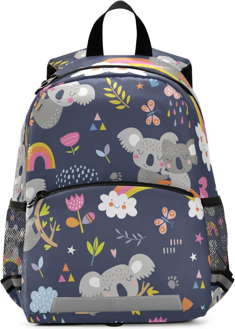 Mnsruu Niedlicher Koala-Wald Tier Kinder Rucksack Kindergarten Schultasche Kind Leichte Büchertasche