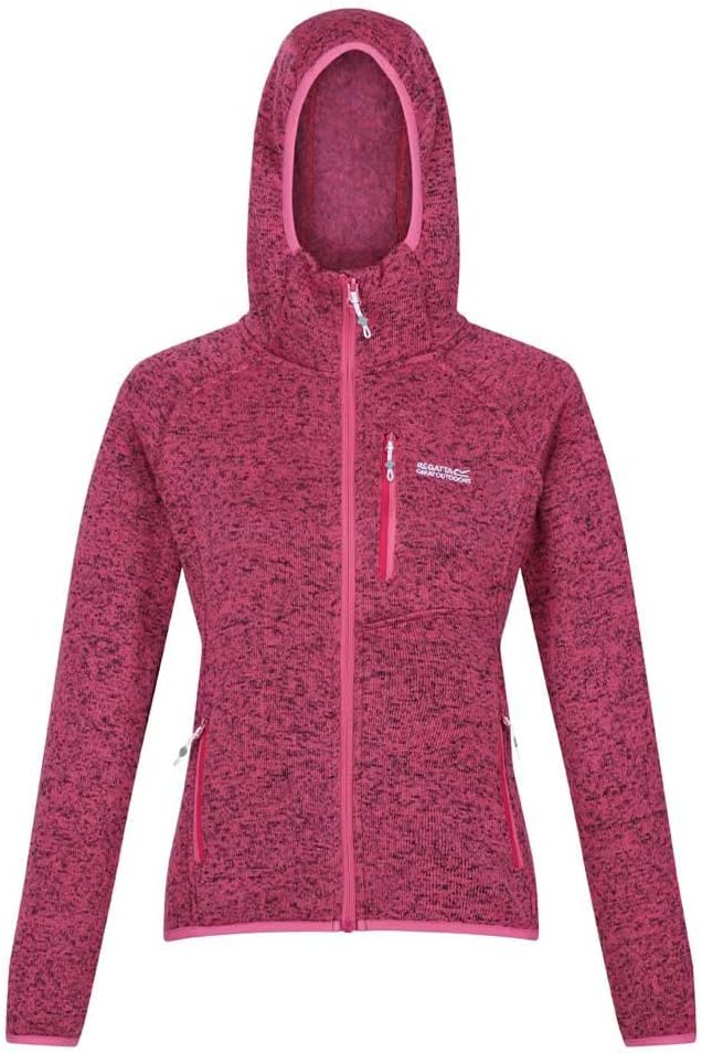 Regatta Damen Women's Newhill Hooded Fleece Jacket Fleecejacke 42 Fruit Dove, 42 Fruit Dove