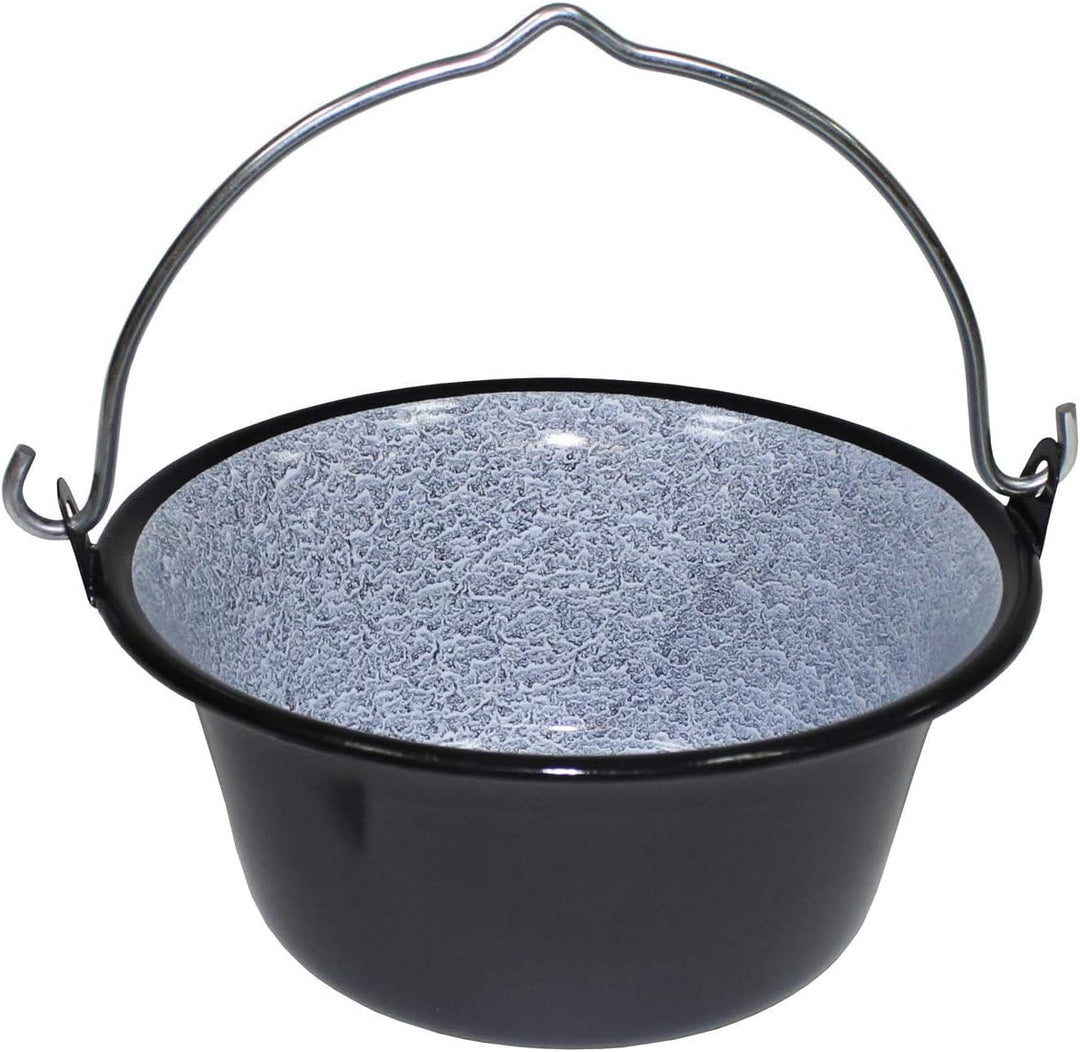 Ungarischer Gulaschkessel aus bruchsicherem Emaille Outdoor Camping Lagertopf verschiedene Grössen (