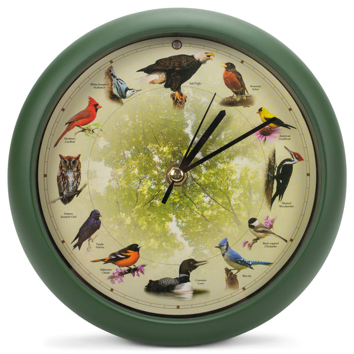 Mark Feldstein Wanduhr, Vogel, Grün 8 Inch 20th Anniversary - Green
