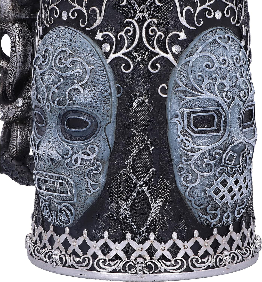 Nemesis Now Collectable Tankard Harry Potter Death Eater Maske Voldemort Sammelkrug, Kunstharz, schw