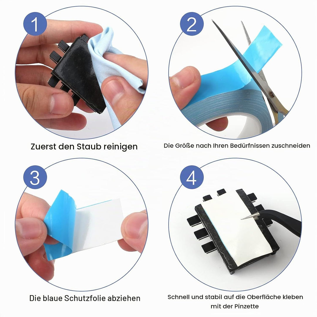 1 Stück Thermisches Klebeband Wärmeleitfähiger doppelseitiger Kleber Kühlendes Band Selbstklebend Ta