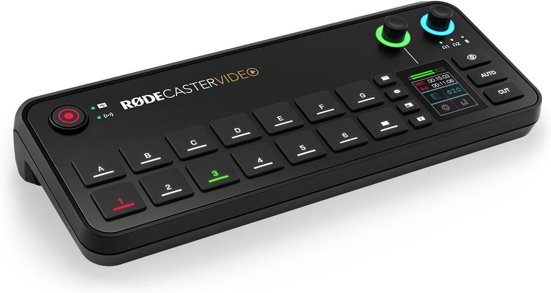 Rode Rodecaster Video Konsole für Audio- und Videoproduktion mit Podmic USB und PSA-1+