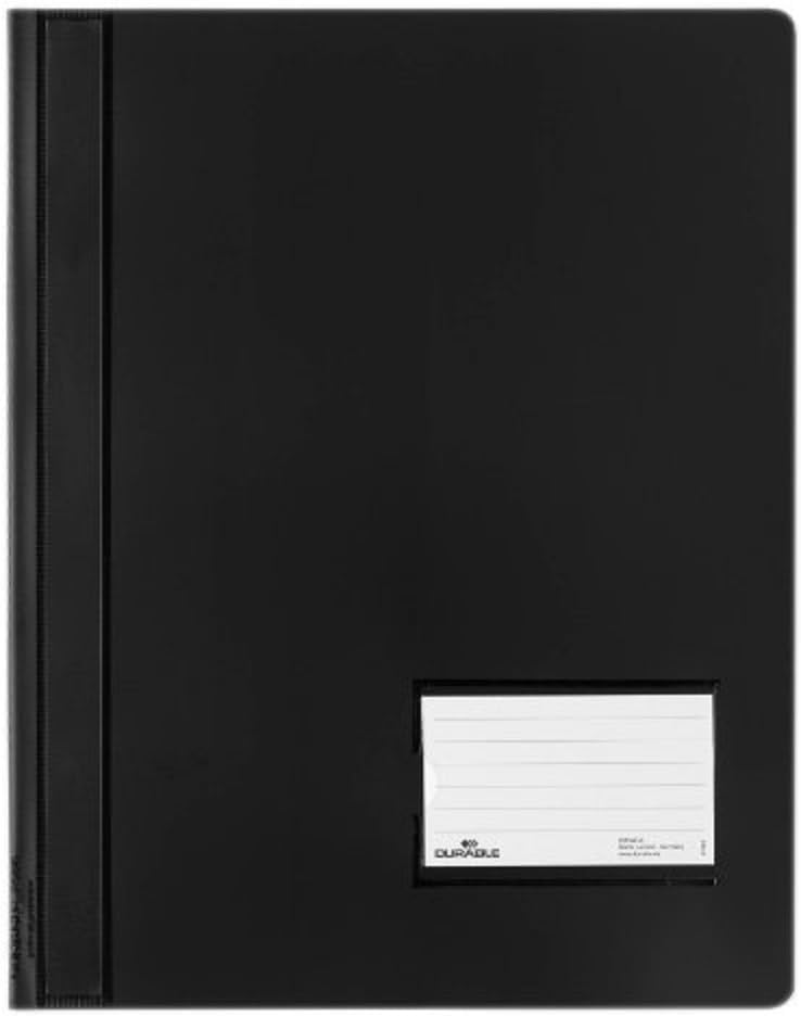 Durable Schnellhefter, überbreit, schwarz, 25er Packung, 268001, schwarz
