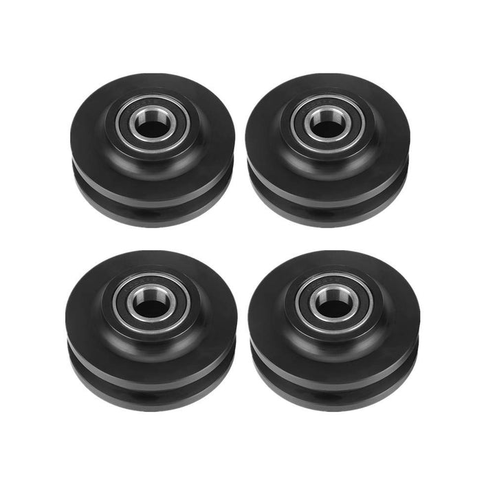 4 Stück Schiebetürrollen, gross, Schrank, Schrank, Schrank, Kabinett, Fenster, Riemenscheibe