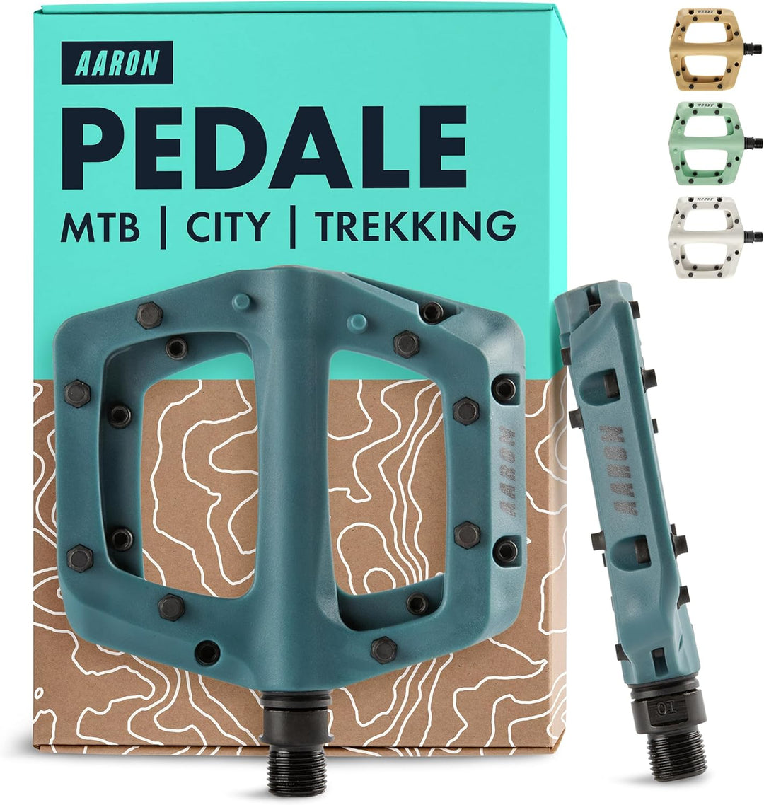 AARON Dirt MTB Pedale aus ultraleichten Nylonfasern mit abgedichtetem Industrie-Kugellager - rutschf