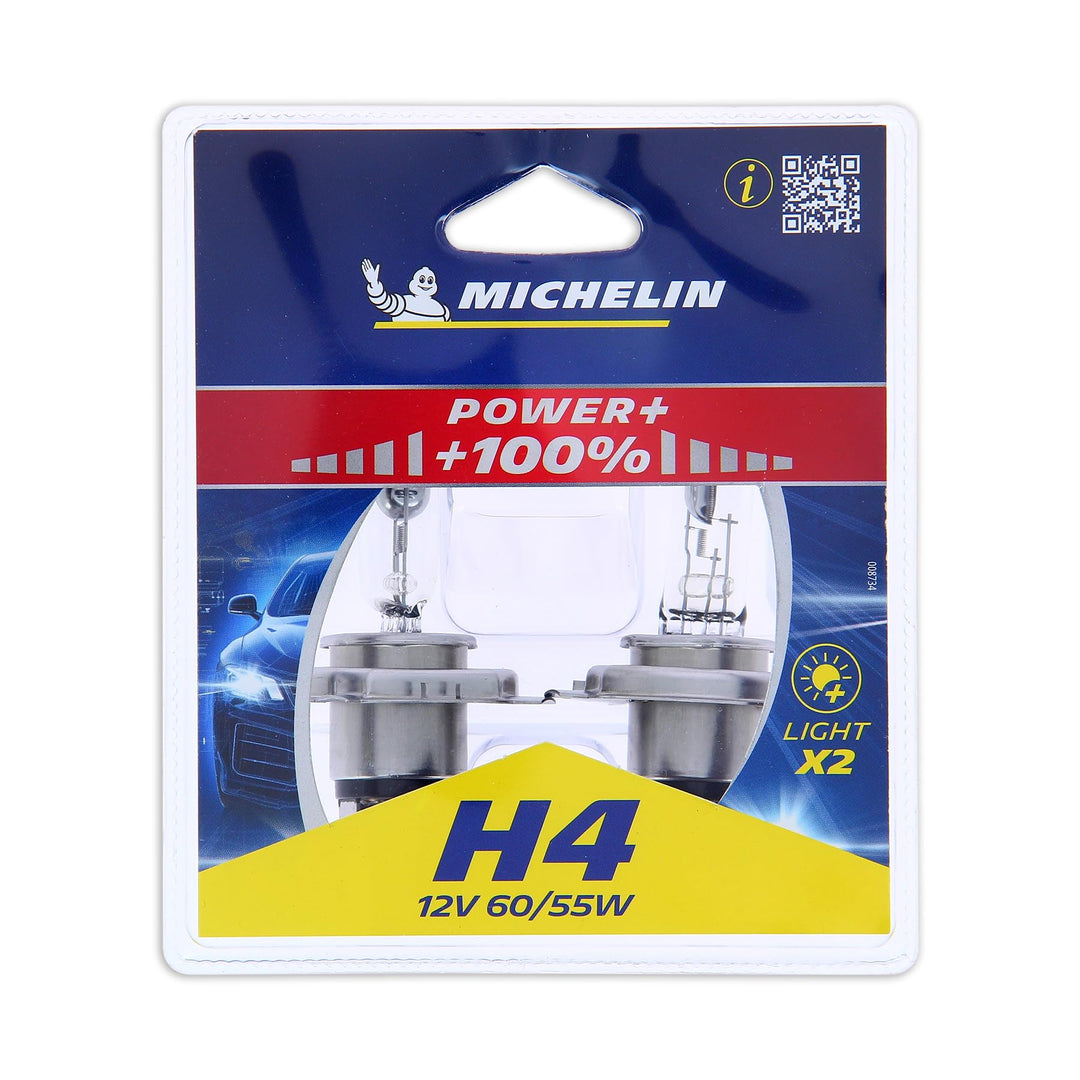 Michelin 008734 Power +80% 2 Glühbirnen H4 12V 60/55W