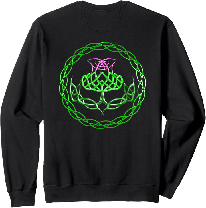 T-Shirt mit keltischem Knoten-Motiv, schottische Distel Sweatshirt