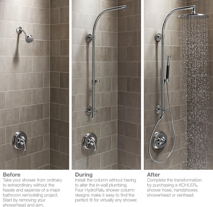 KOHLER Duschsäule Hydrorail-H, K-45904-2BZ Öl Geriebene Bronze, Öl Geriebene Bronze