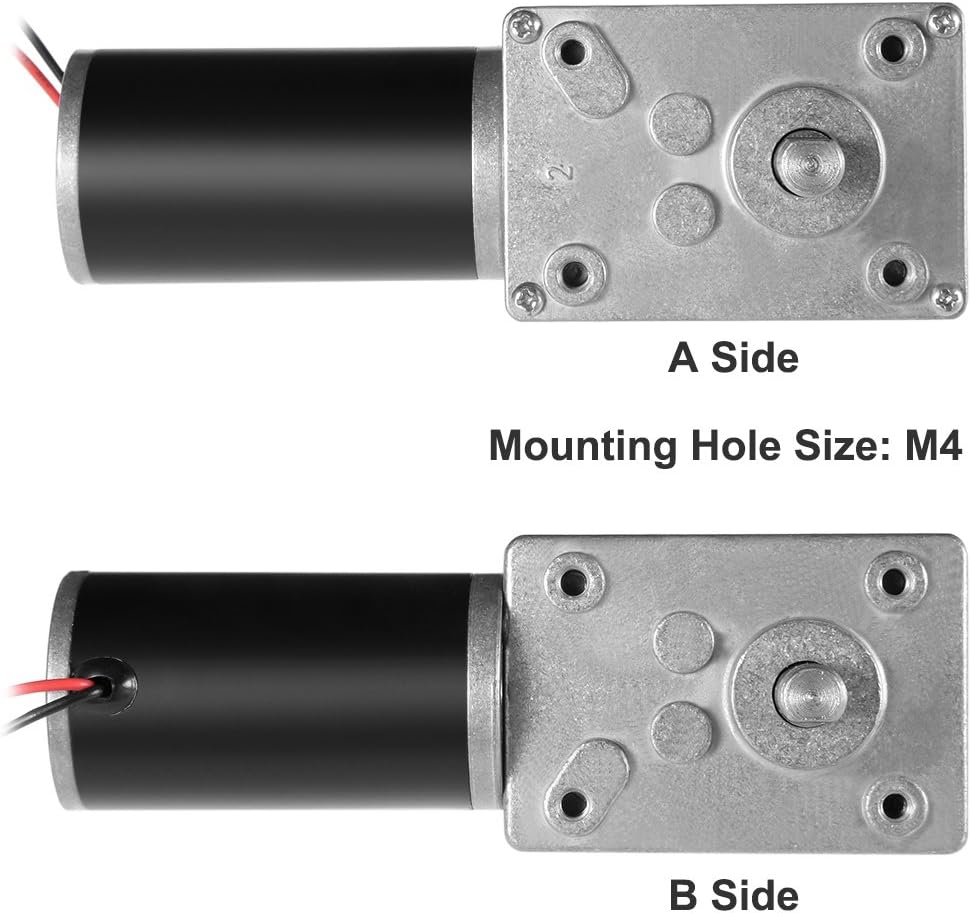 sourcing map Wurm Zahnrad DC 12V 30RPM hoher Drehmoment Geschwindigkeit Reduzierungs Motor, 12V 30RP