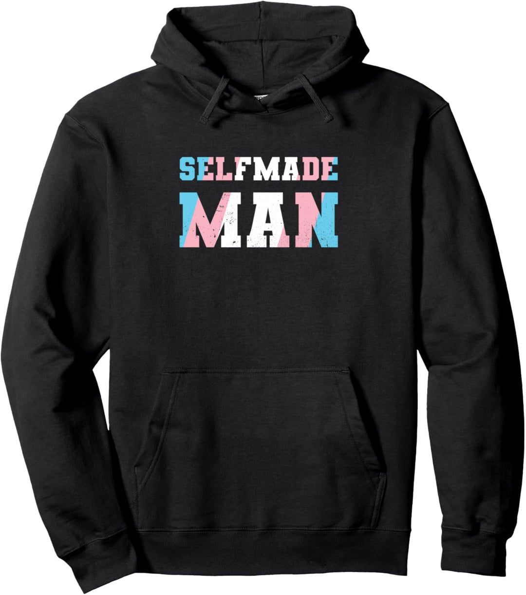 Self Made Man Lustig Transmann Transgender Gemeinschaft LGBT Pullover Hoodie