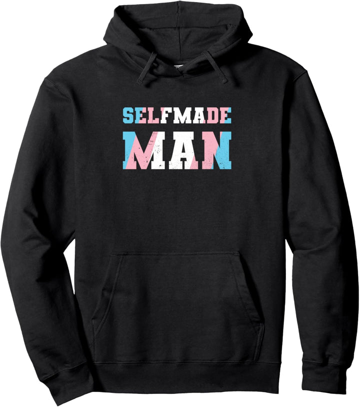 Self Made Man Lustig Transmann Transgender Gemeinschaft LGBT Pullover Hoodie