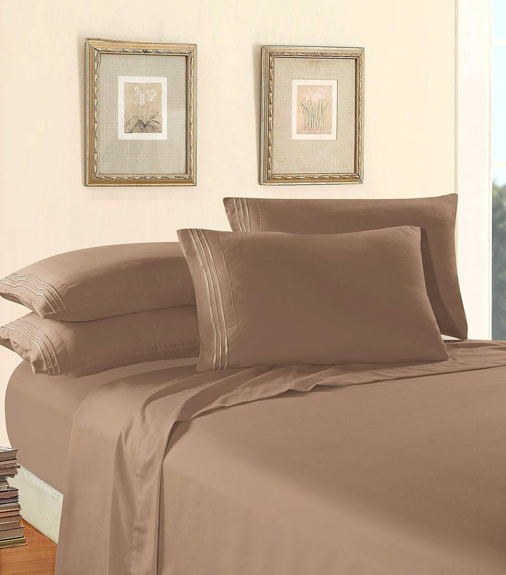 Elegant Comfort Bettwäsche-Set, luxuriös, weich, Fadenzahl 1500, ägyptische Qualität, Knitter- und l