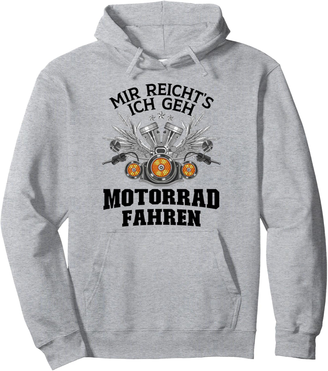 Motorradfahrer Geschenk für Männer Motorrad Grafik mit Spruc Pullover Hoodie