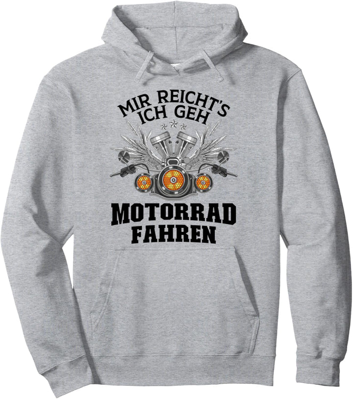 Motorradfahrer Geschenk für Männer Motorrad Grafik mit Spruc Pullover Hoodie