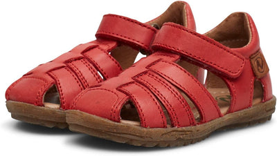 Naturino SEE-Halb geschlossene Sandalen aus laminiertem Leder-Rosa 20 EU Rot, 20 EU Rot
