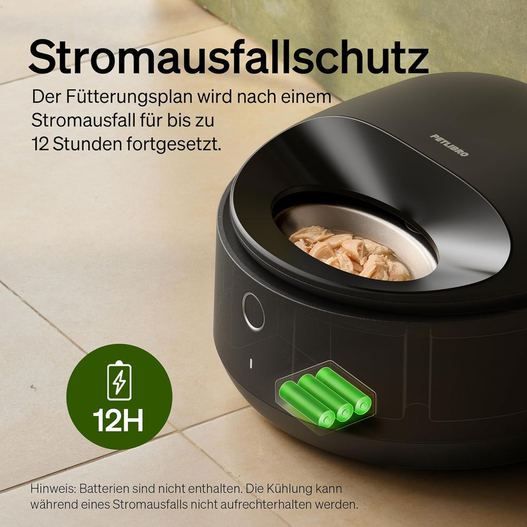 PETLIBRO Futterautomat Katze Nassfutter mit Spülmaschinengeeigneter Edelstahlnapf, Nassfutterautomat