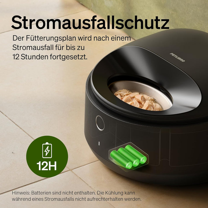 PETLIBRO Futterautomat Katze Nassfutter mit Spülmaschinengeeigneter Edelstahlnapf, Nassfutterautomat