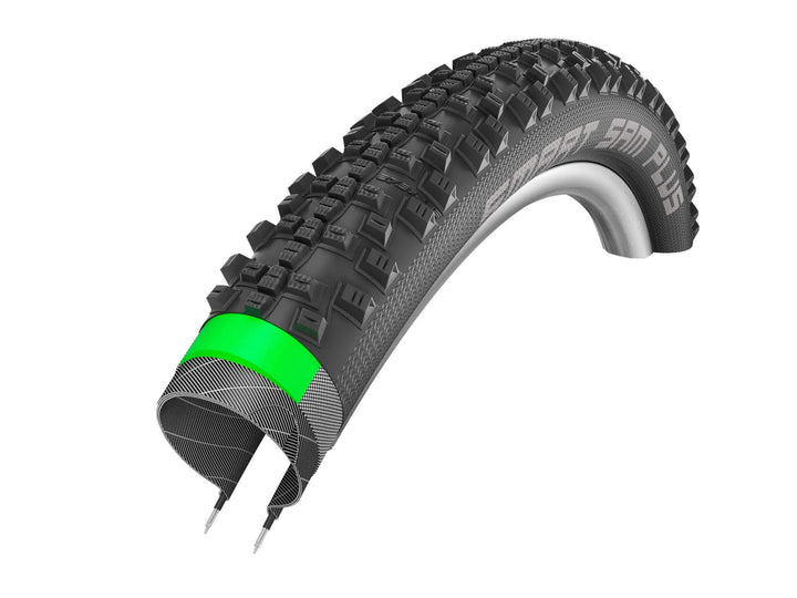 Schwalbe Smart Sam Plus HS476 Fahrradreifen (28" | 1,6" | 42-622) Schwarz, Schwarz