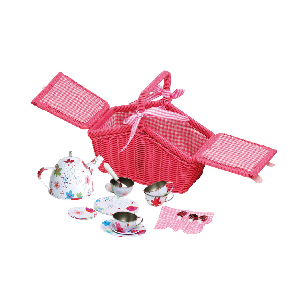 Legler small Foot Picknickkorb Bunte Blumen, ab 3 Jahre, 9980