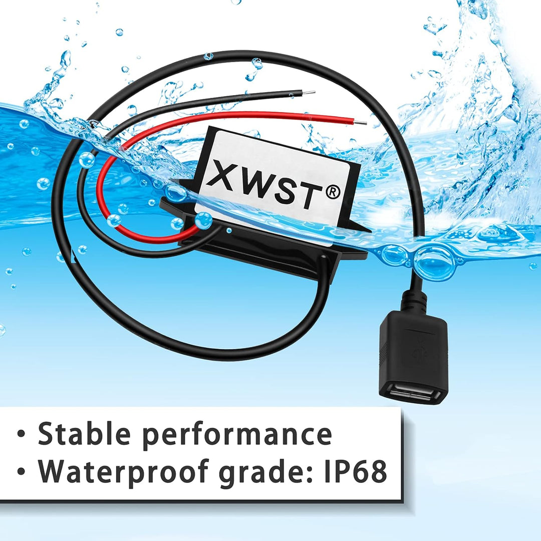 DC DC 08-85V 12V 24V 36V 48V 60V 72V auf 5V Spannungswandler 3A 15W Single Female USB Wandler | Adap
