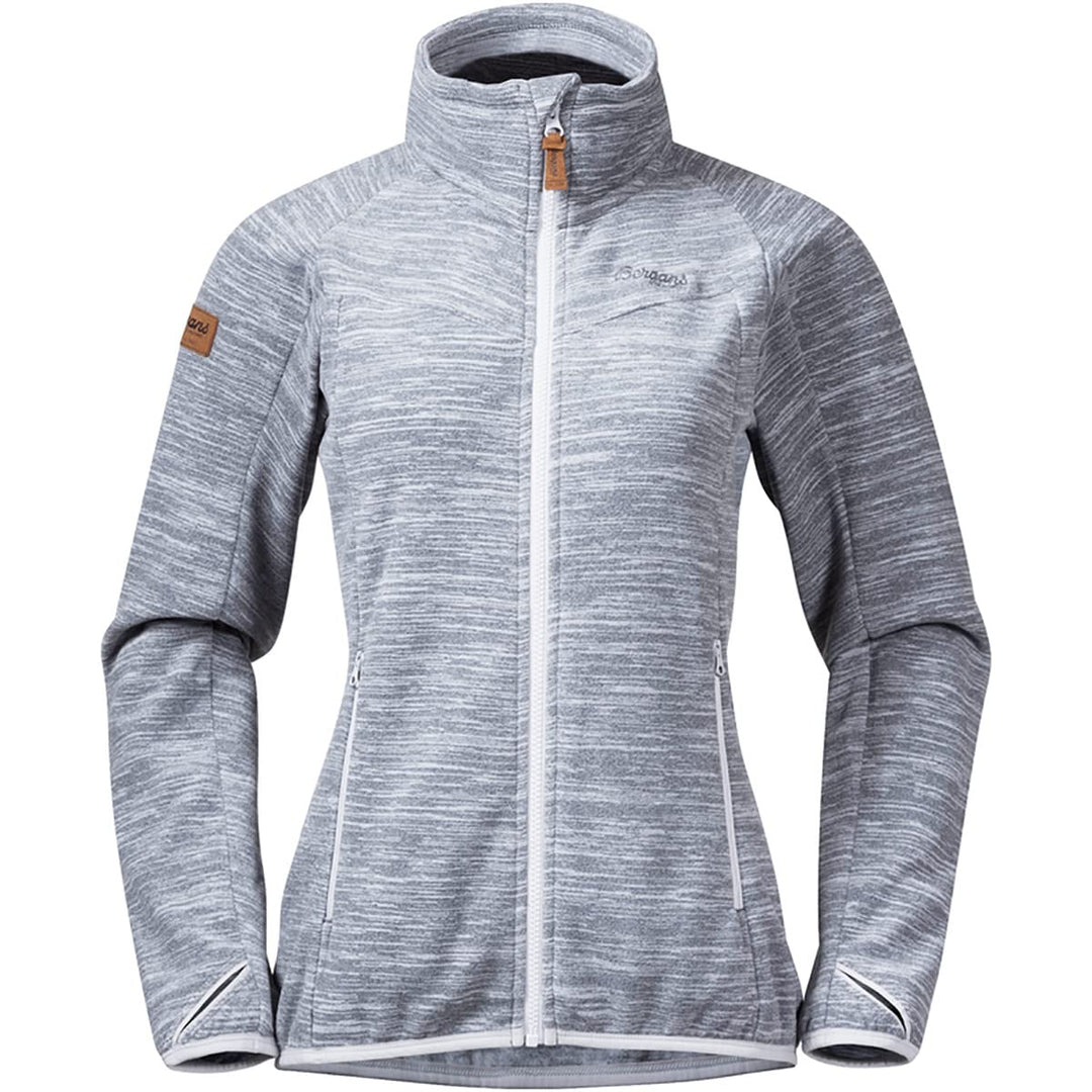 Bergans Hareid Fleece W Jacket NoHood, Aluminium