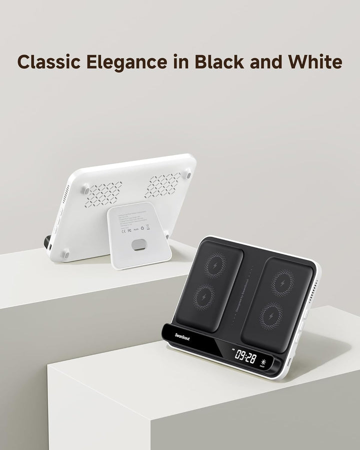 Dual Induktive Ladestation für 2 Handys, 30W Doppel Handy Ladestation für iPhone Air/17 Pro/17 Pro M