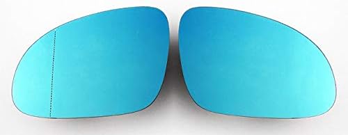 Spiegelgläser Links+Rechts Asphärisch Blau Set