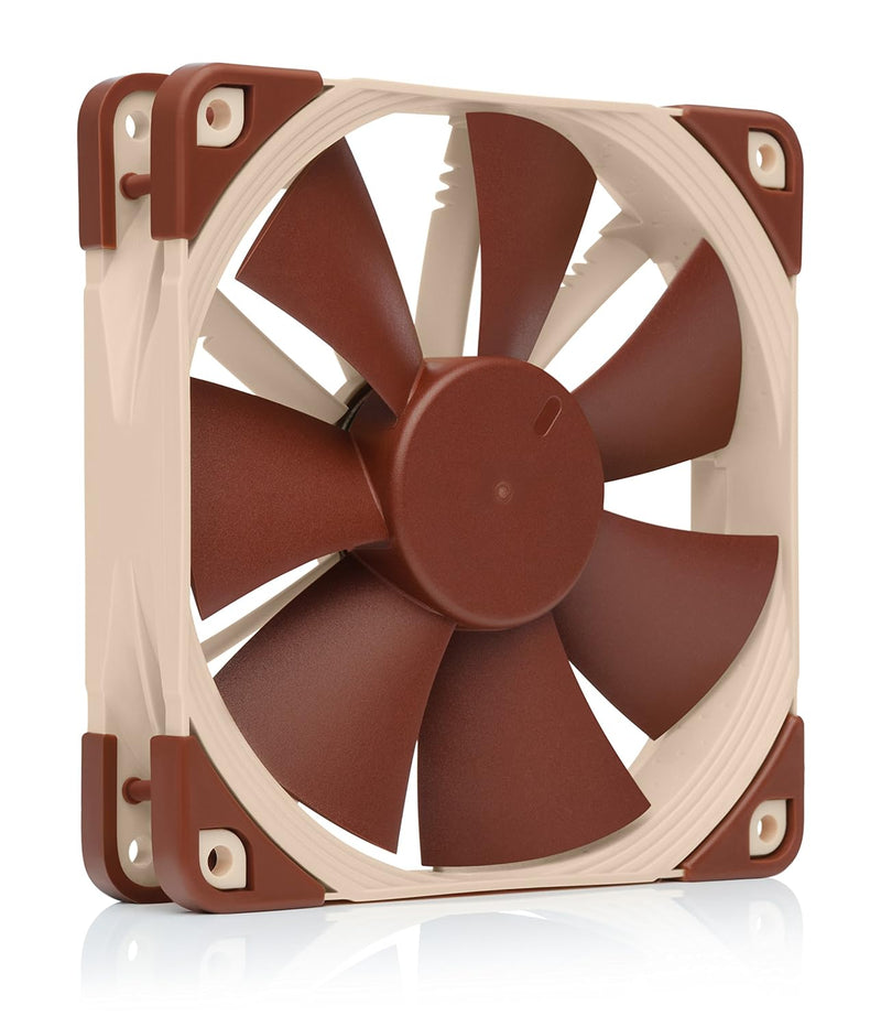 Noctua NF-F12 5V, Leiser Premium-Lüfter mit USB Stromadapterkabel, 3-Pin, 5V Version (120mm, Braun)