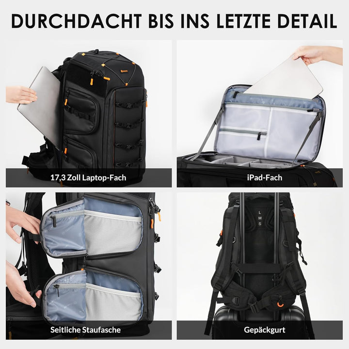 TARION Flightpro FPV Drohnen Rucksack: Professionelle Wasserdichte Rucksacktasche für FPV Racing Qua