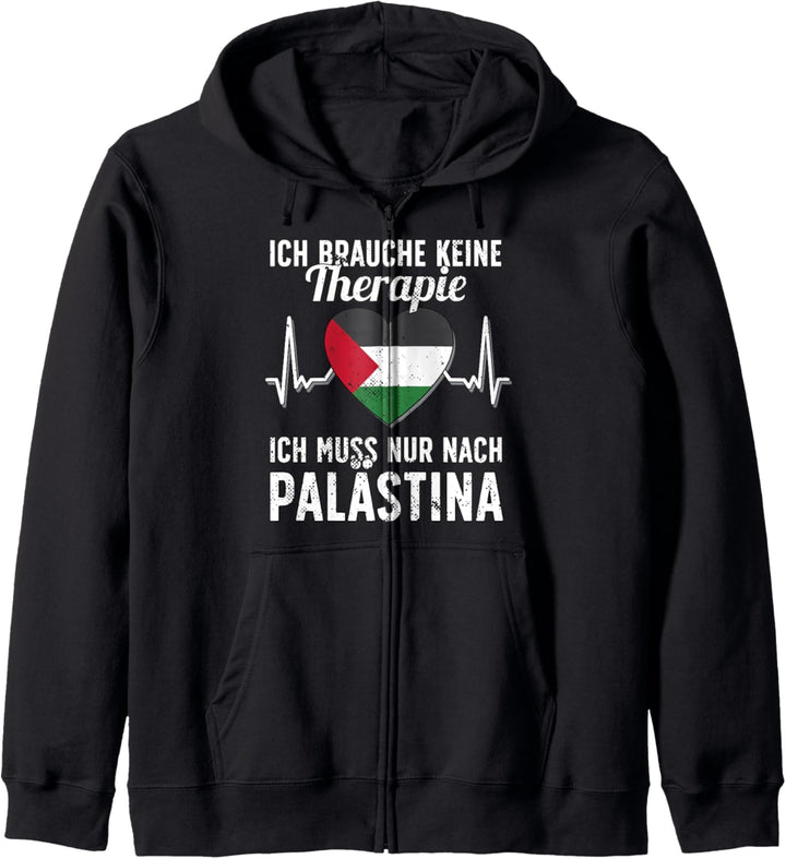 Palästinensische Flagge I Palästina Urlaub I Palästina Kapuzenjacke