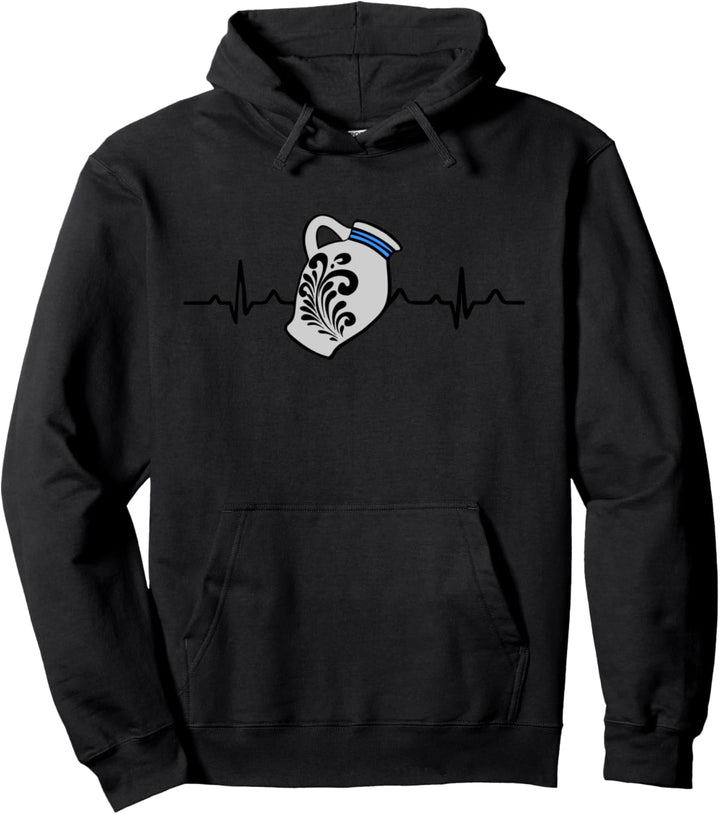 Bembel Herzschlag T-Shirt | Hessen Frankfurt Ebbelwoi Pullover Hoodie