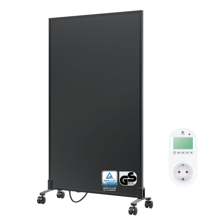 BR Bringer Infrarotheizung Standgerät - 600 Watt - Energiesparend - Mobile Elektroheizung mit Standf