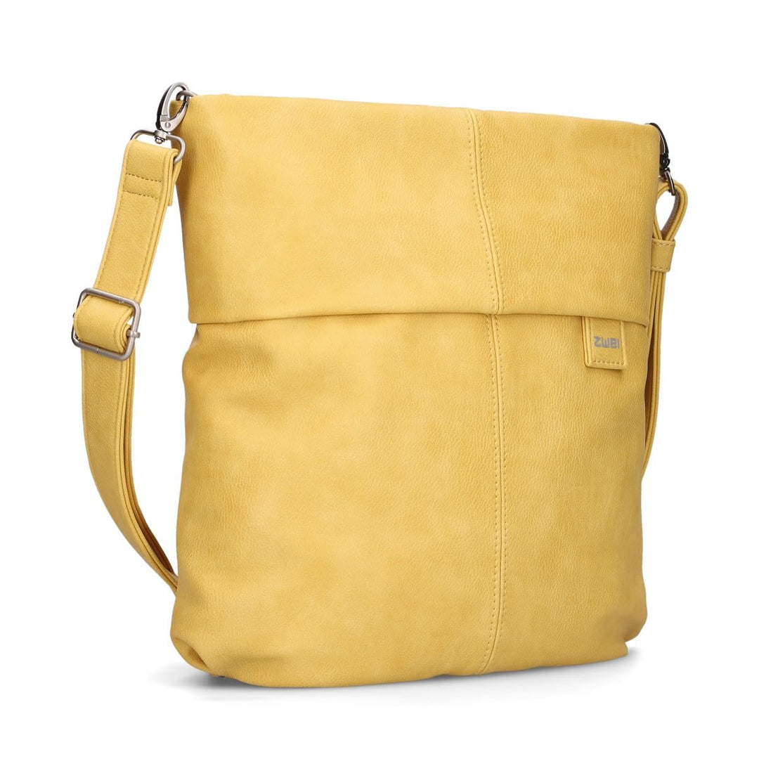 Zwei MADEMOISELLE M12: Elegante A4 Handtasche aus Glattem Kunstleder - Sicherer Verschluss, Vielseit