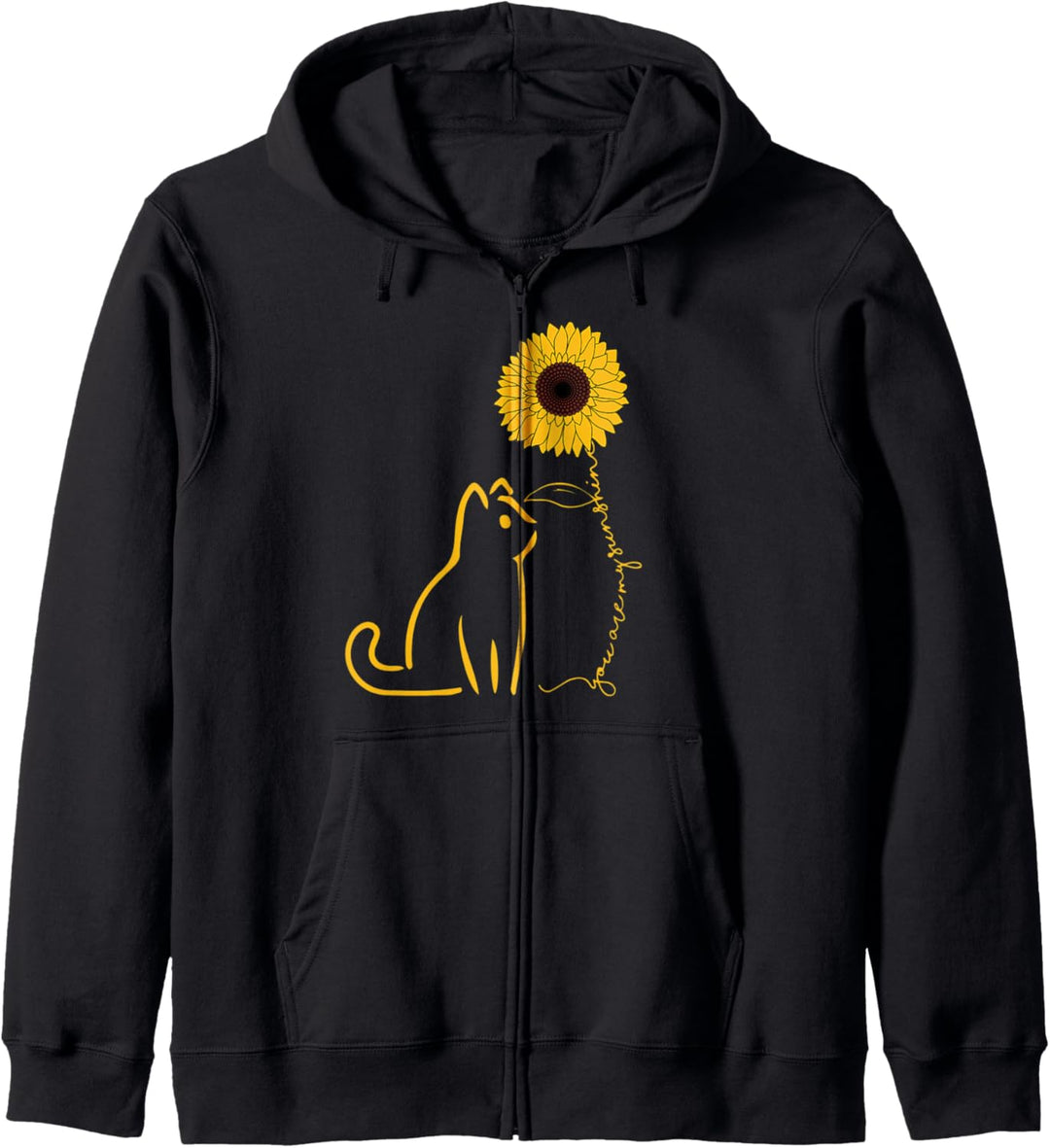 Katze-Shirt. DU BIST MEIN SONNENSCHEIN - Katzen Kätzchen Kapuzenjacke