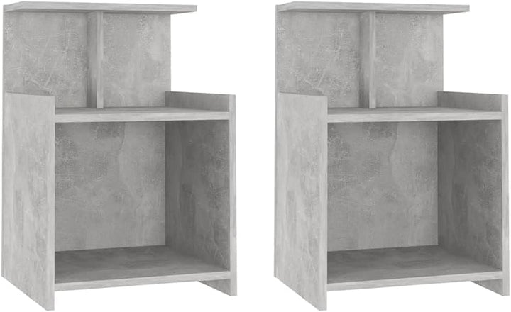 vidaXL 2X Nachttisch Nachtschrank Nachtkommode Nachtkonsole Schlafzimmer Schrank Kommode Beistelltis