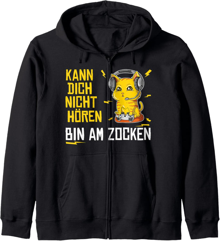 Gamer Jungen Gaming Herren Mann Lustig Kinder Zocken Zocker Kapuzenjacke
