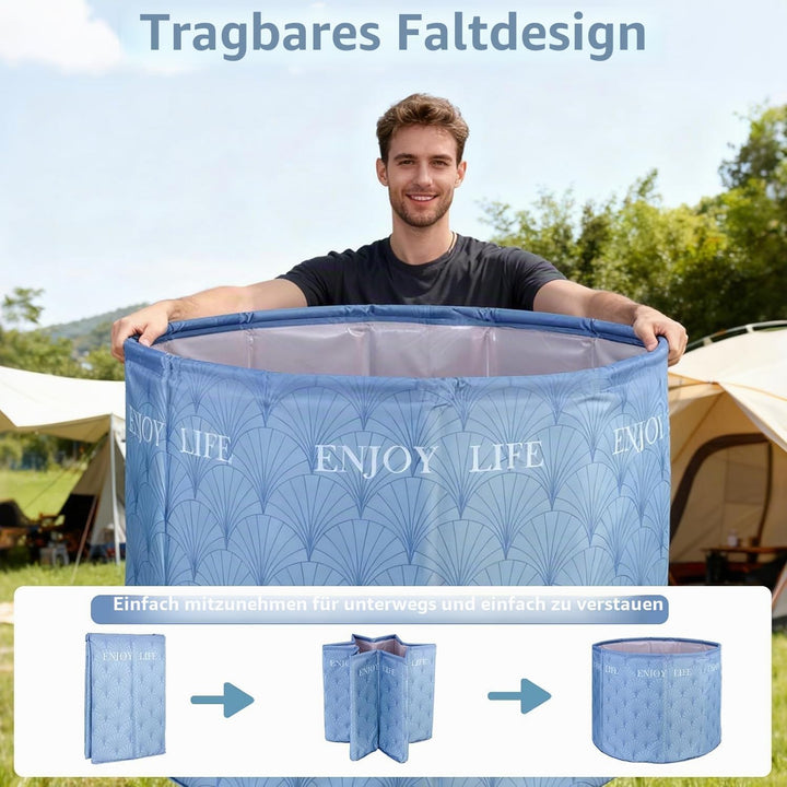Simcat Tragbare faltbare Badewanne, Eisbadewanne für Kaltwassertherapie, Training, Badezimmer, freis