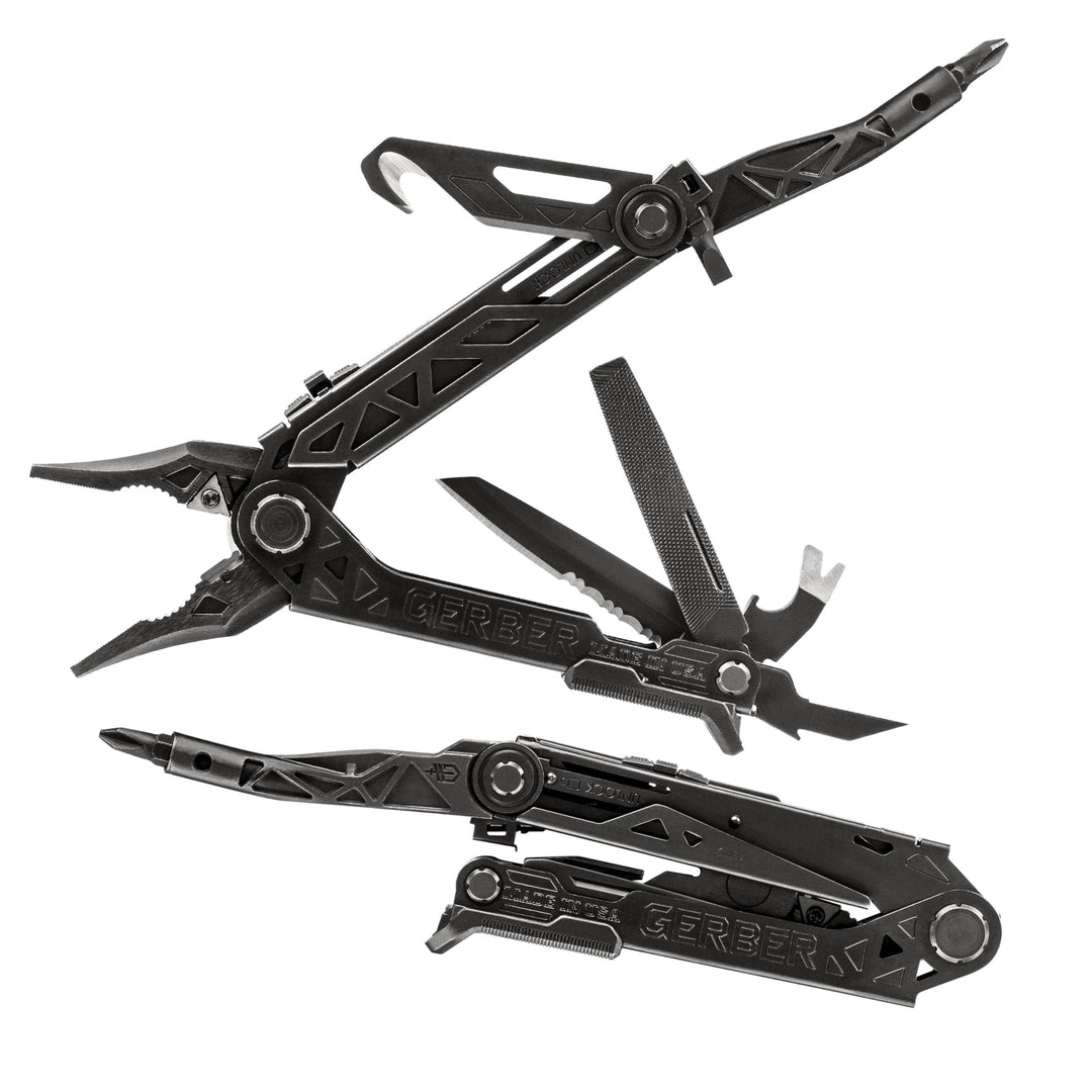 Gerber Multi-Tool mit Gürtel-Clip, Center-Drive Rescue, Mit Gurtschneider, 14 Funktionen und Nylon-S