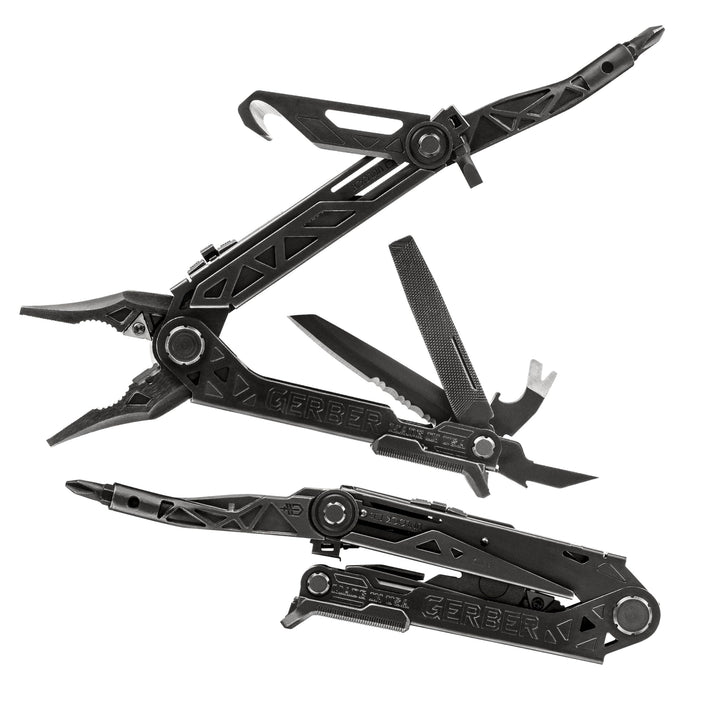Gerber Multi-Tool mit Gürtel-Clip, Center-Drive Rescue, Mit Gurtschneider, 14 Funktionen und Nylon-S