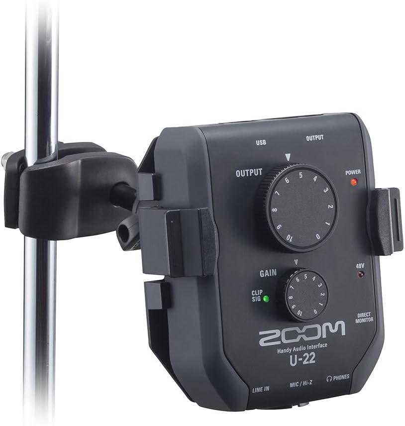 ZOOM AIH-1 Audio Interface Mikrofonstativ