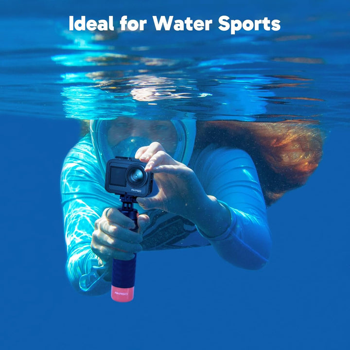 AKASO Brave 7 Action Cam 4K30FPS mit Schwimmender Handgriff 20MP WiFi Unterwasserkamera IPX8 Wasserd