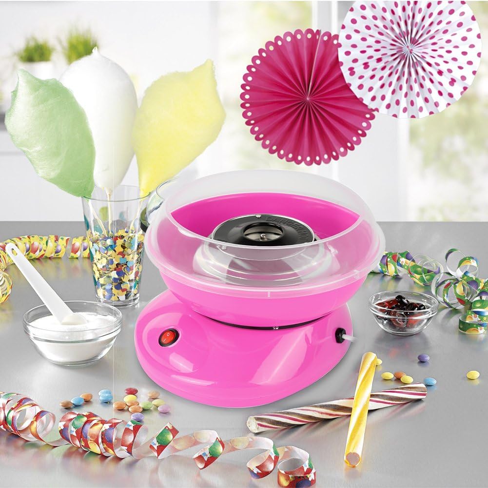 Zuckerwattemaschine, Mini-Zuckerwattemaschine, Retro-Trolley, geeignet für Familie, Party, Festival,